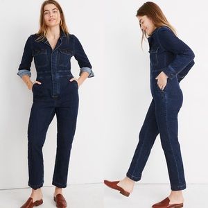 NEW Madewell Denim Slim Coverall Jumpsuit 6